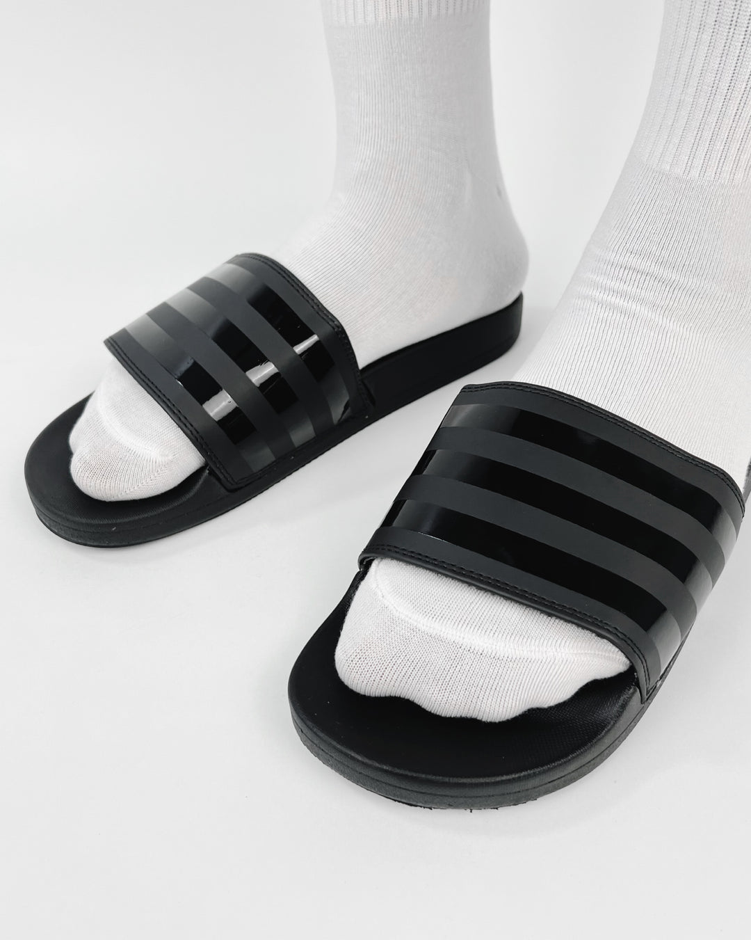 Adidas Adilette Cf+ Mono Slides in all black