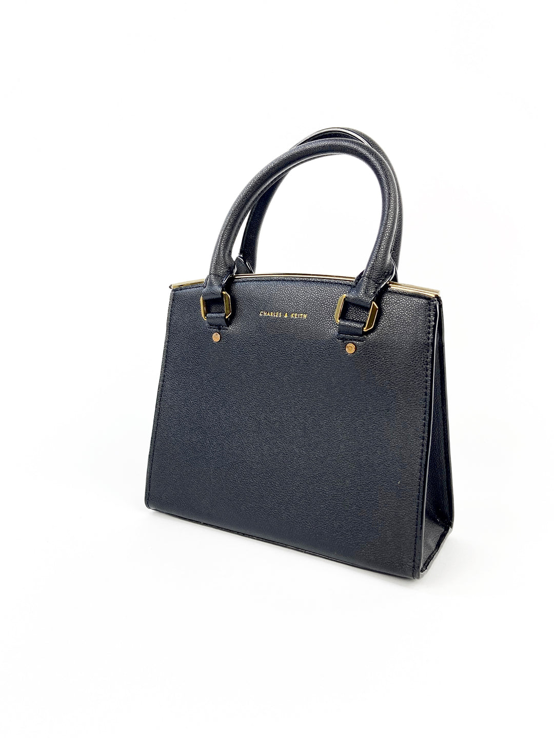 Charles & Keith Classic Structured Bag in black