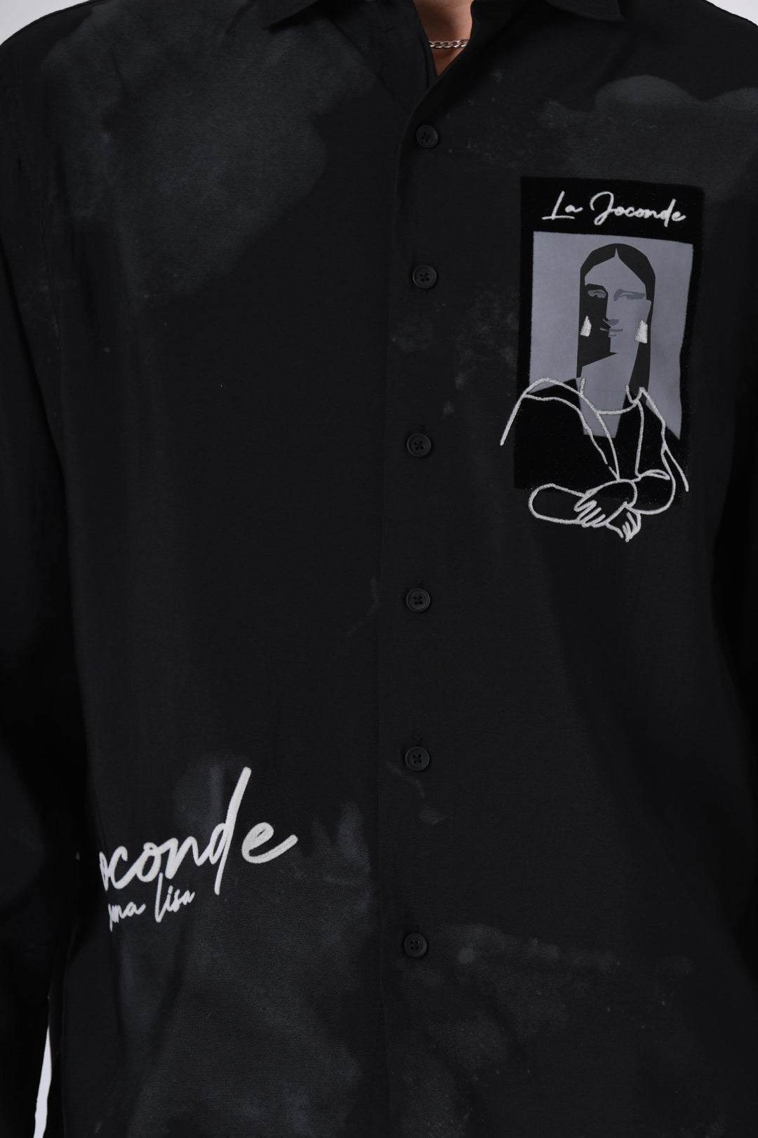 2512 All Over Loose Fit Shirt in Black
