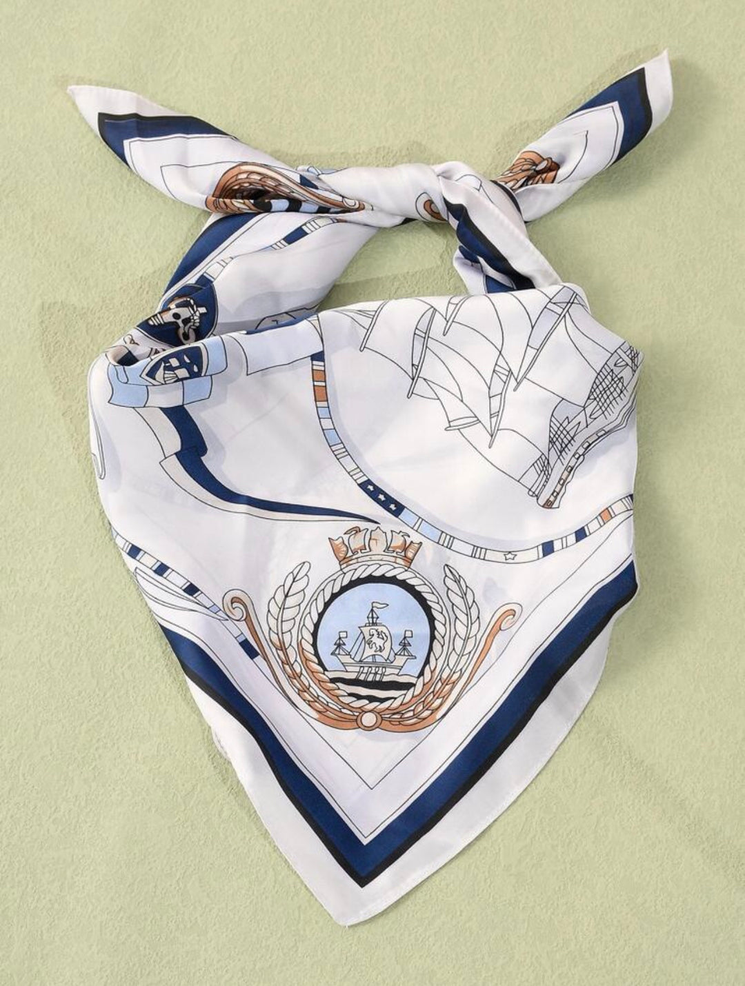 Men sailboat & anchor pattern bandana