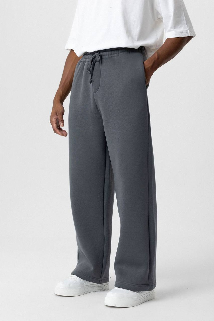 Vamos Premium Straight Fit Sweatpants in Smokey Grey