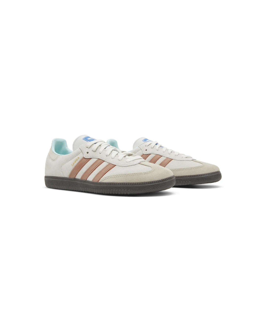 Adidas OG Samba Trainers in Cream and Peach