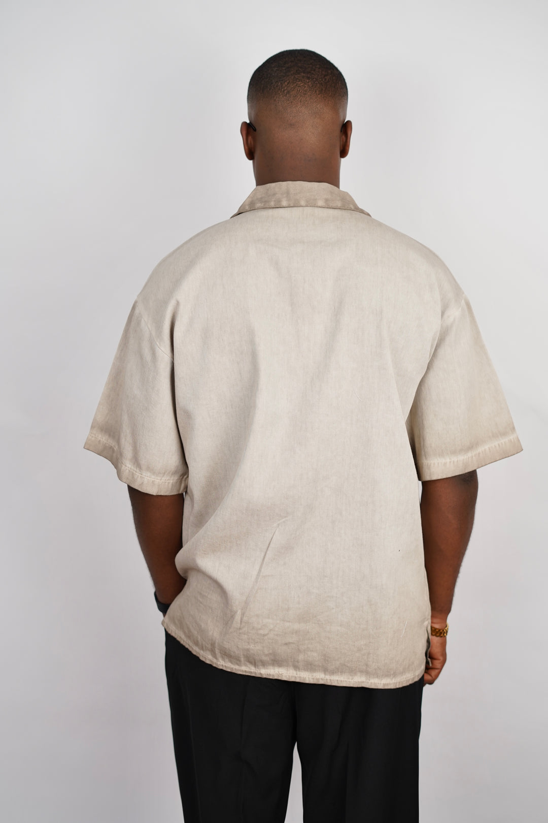 2morrow Floral Revere Shirt in Beige