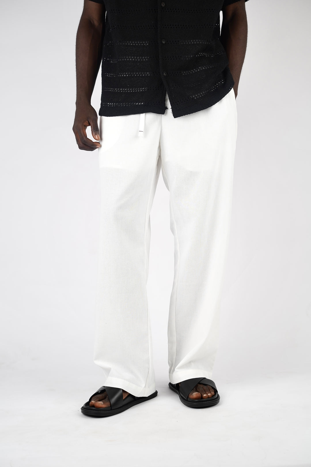 Garm Island Linen Hemp Pants in White