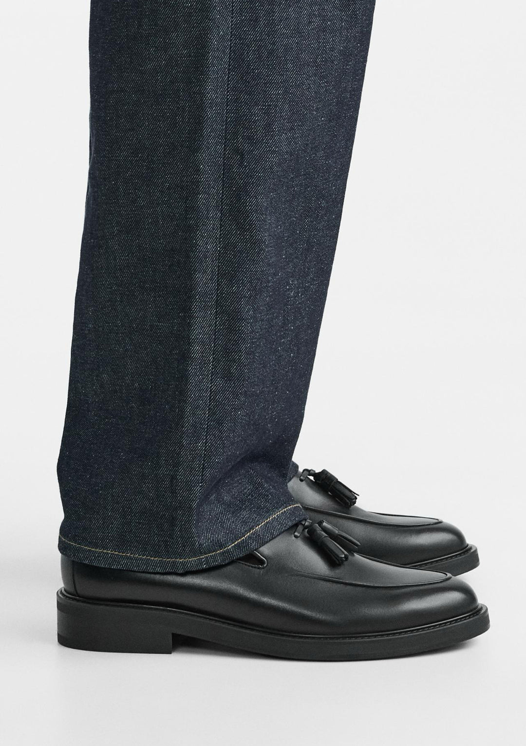 ZARA TRIM RIMMINGS TASSEL LOAFERS