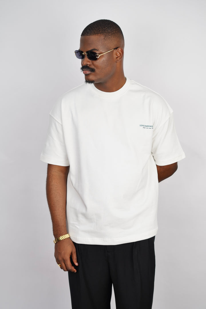 Mechanic Love Empowers Life T-shirt in White