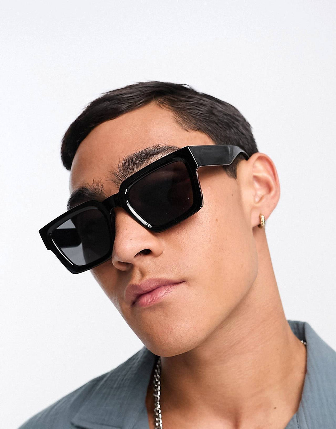 Garm Island Chunky frame sun glasses in black