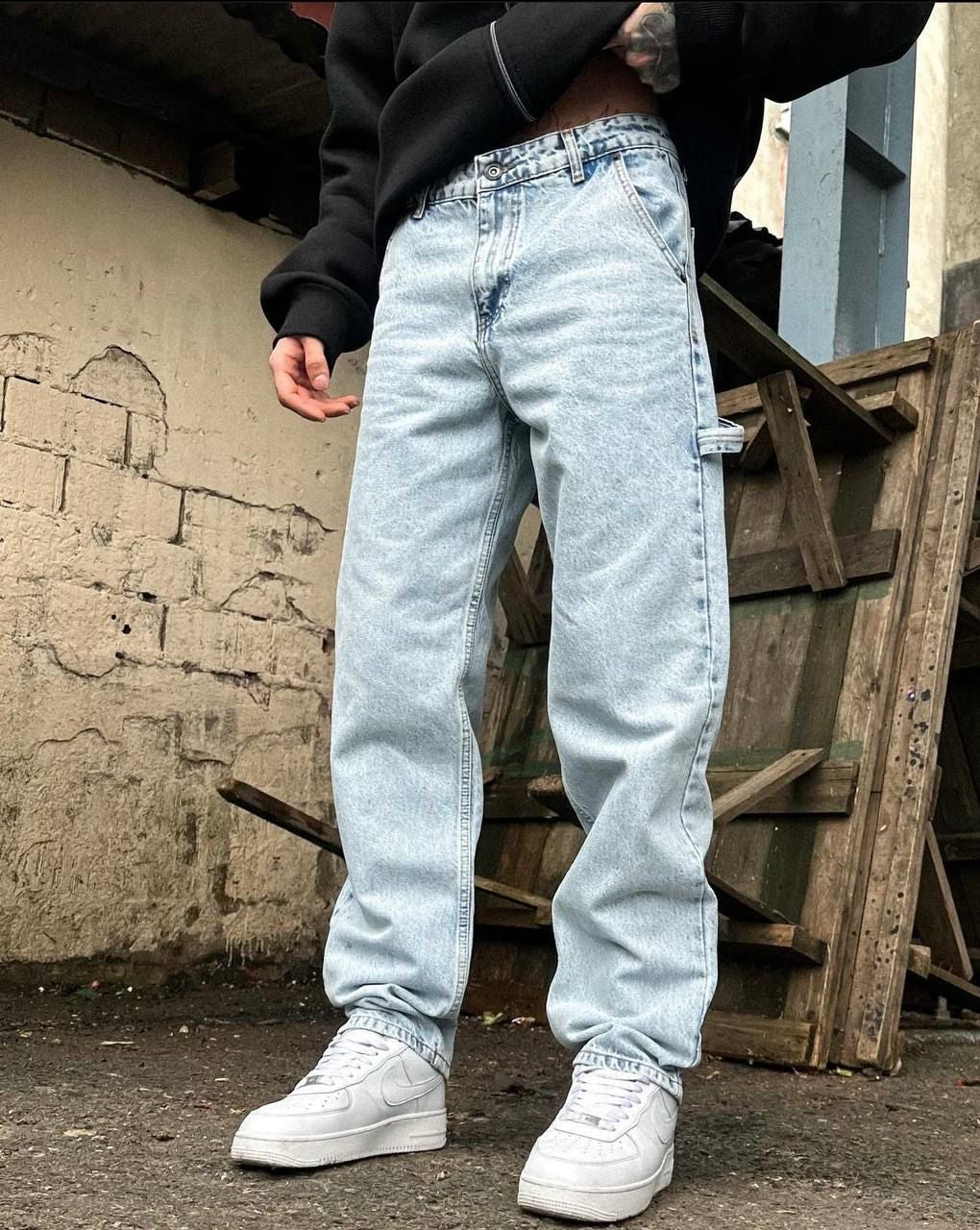 Difransel Baggy Carpenter Jeans in blue