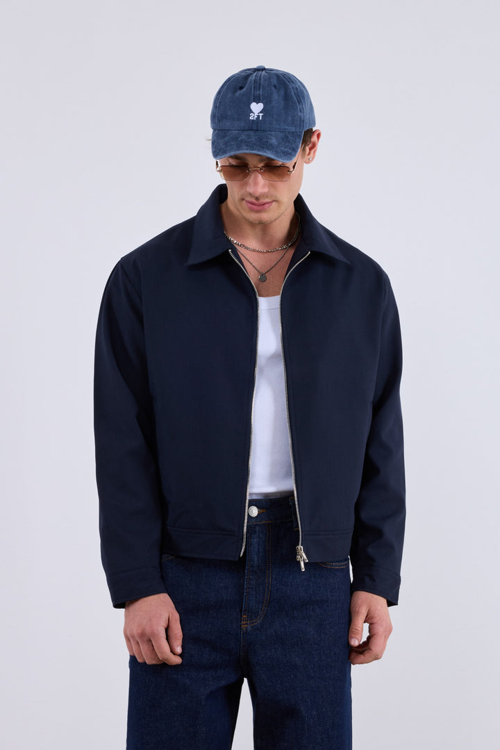 2512 Zip Along Jacket in Navy