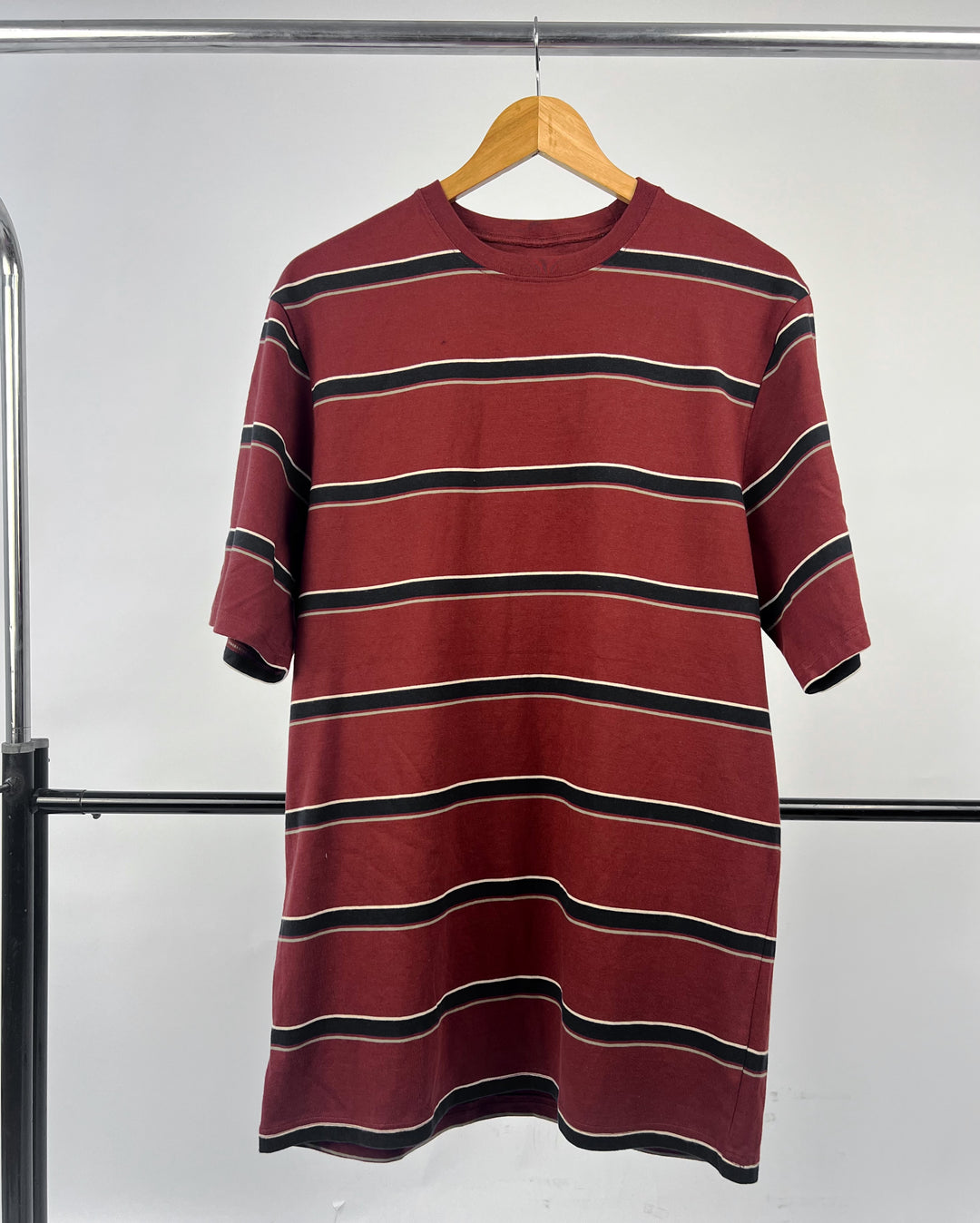 Denver Hayes Tall Striped T-shirt in Brown