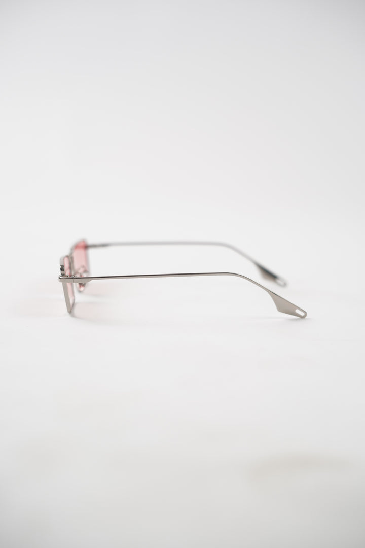 Pink zombie Lens Slim Rectangular Aviator Sun glasses