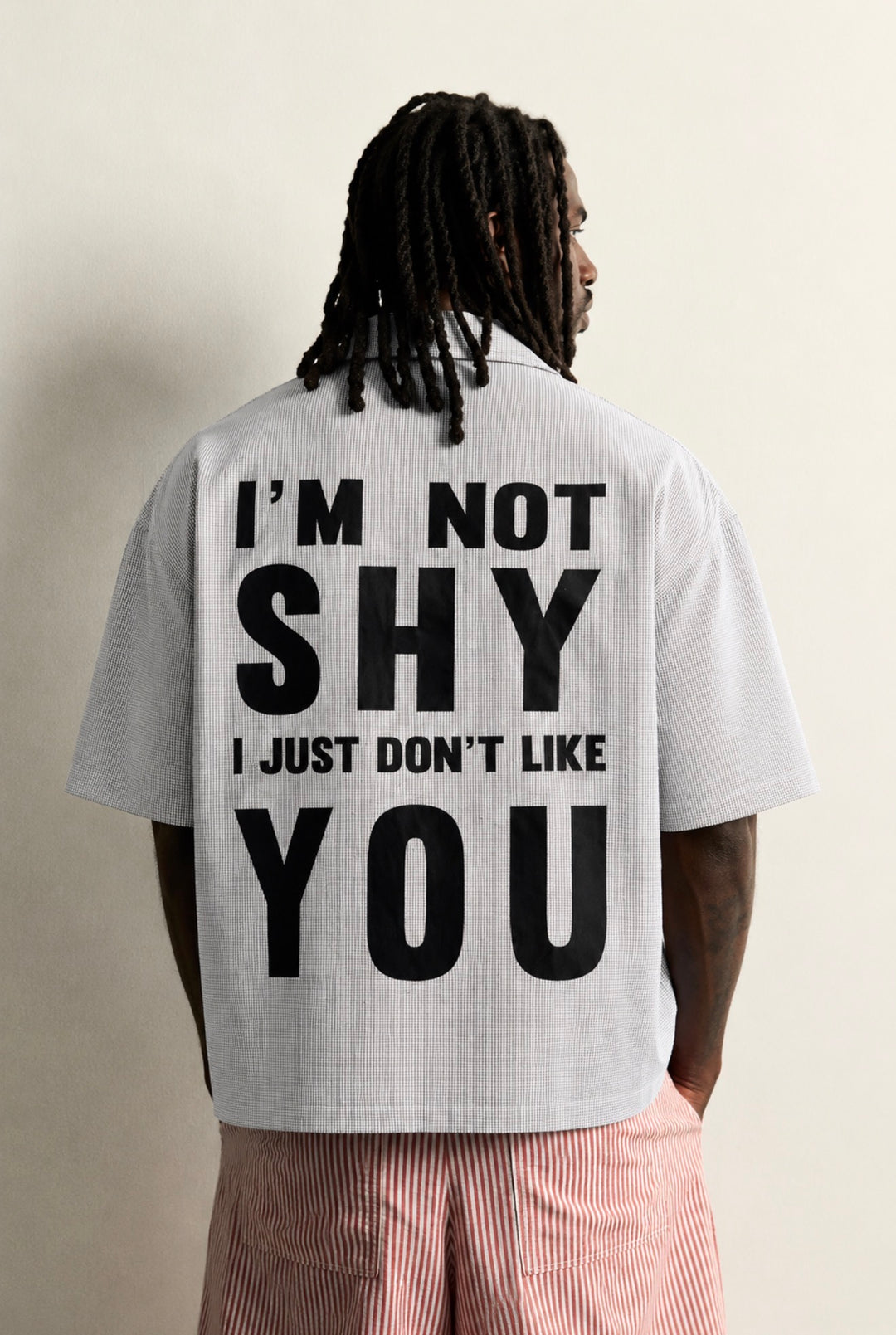 Maksim Not Shy Revere shirt in grey