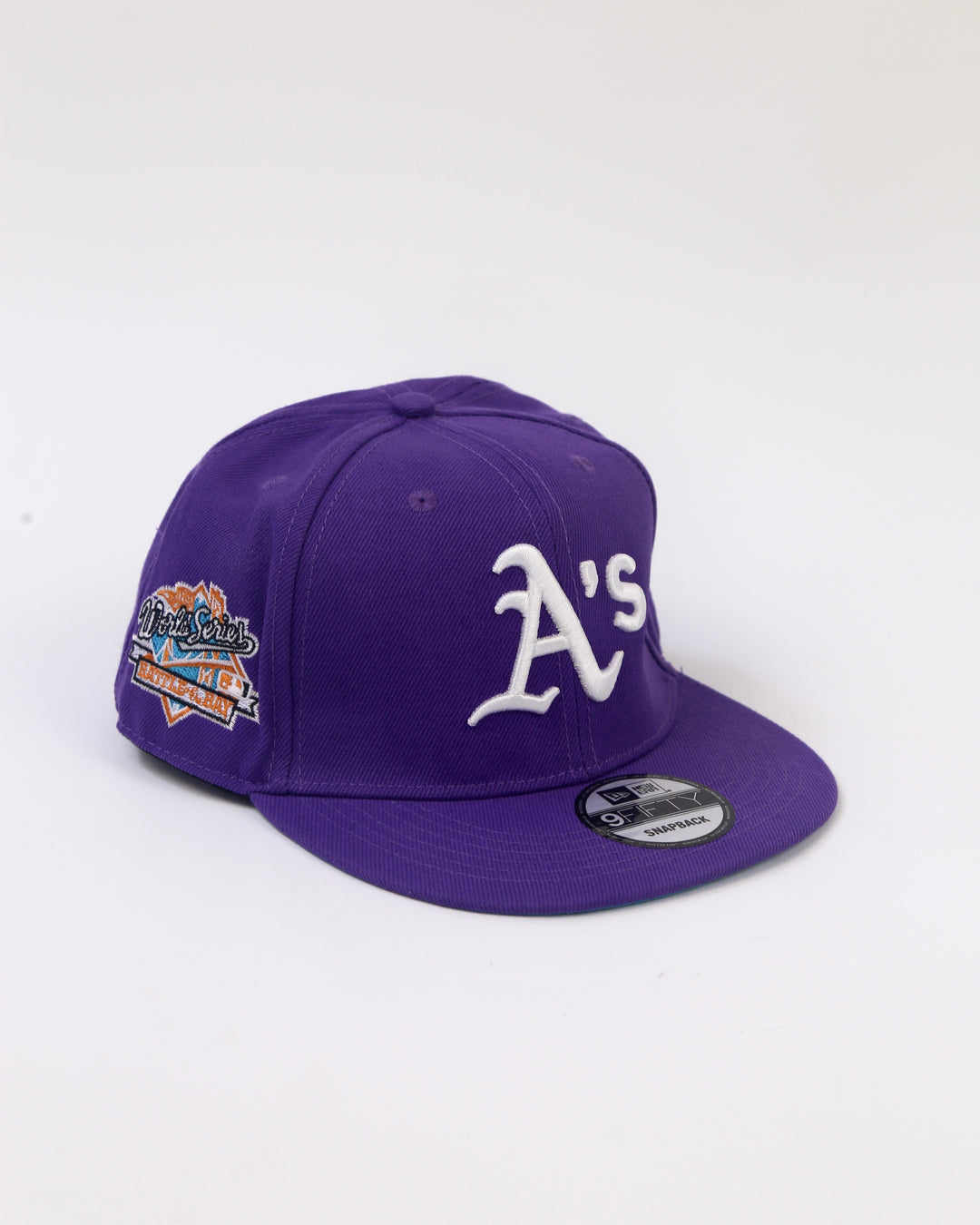 Oakland Athletics World Series Snapback in purple