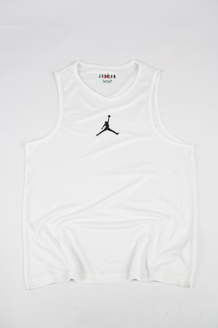 Nike Jordan Armless Sports T-shirt in white
