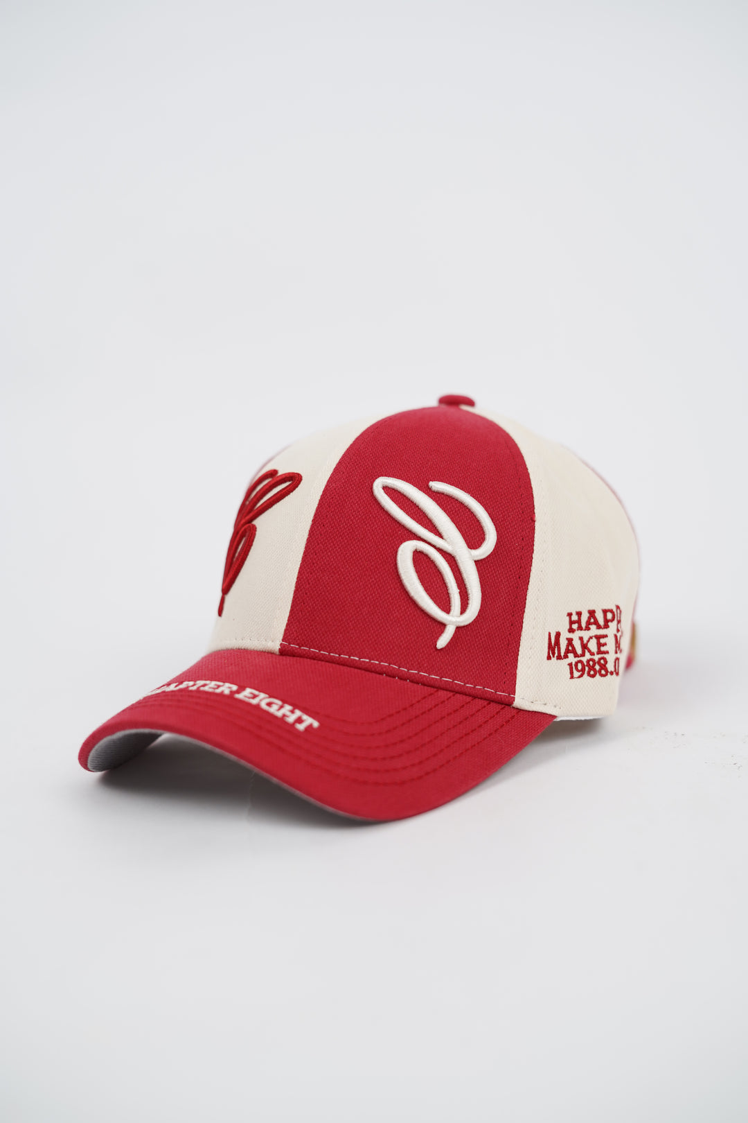 Caliente Logo Two toned Baseball Cap in Red