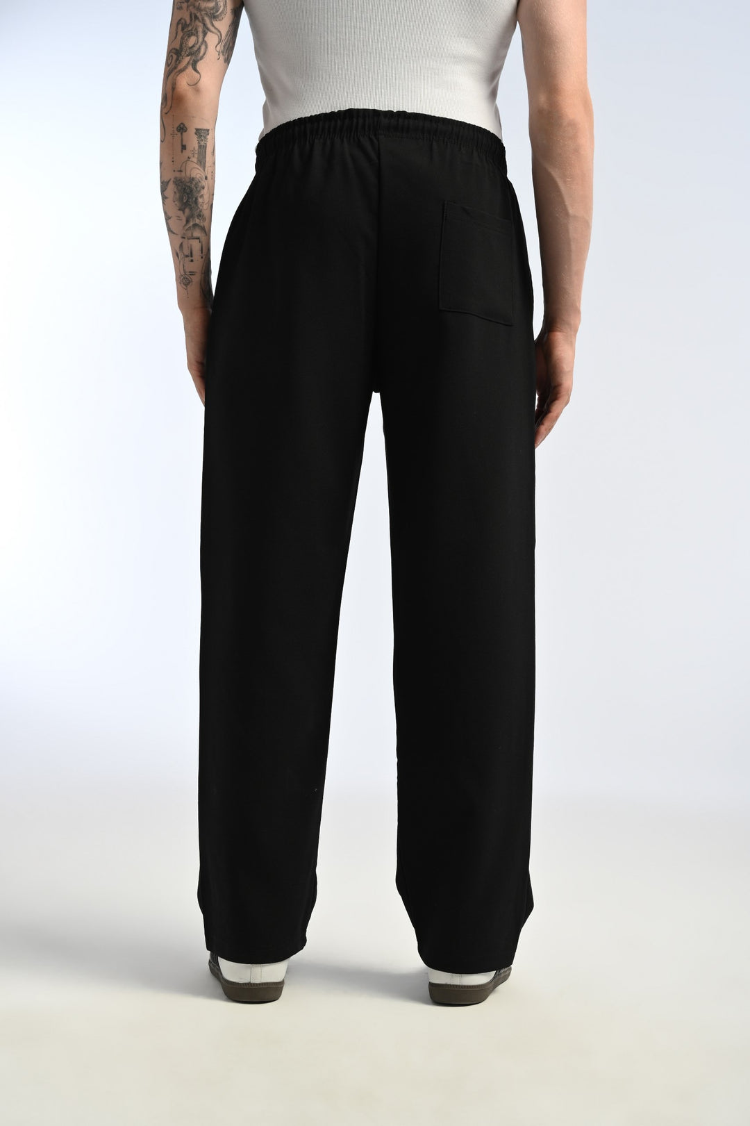 25-12 cotton pants in black