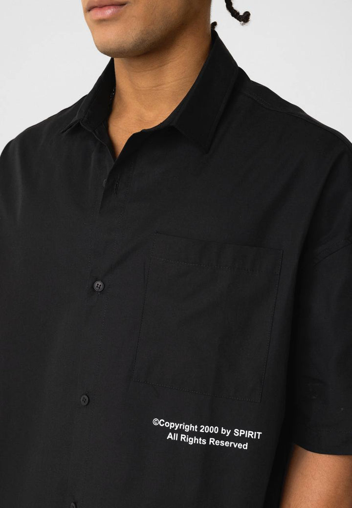 Essence of Life Deviant Backprint Shirt in Black