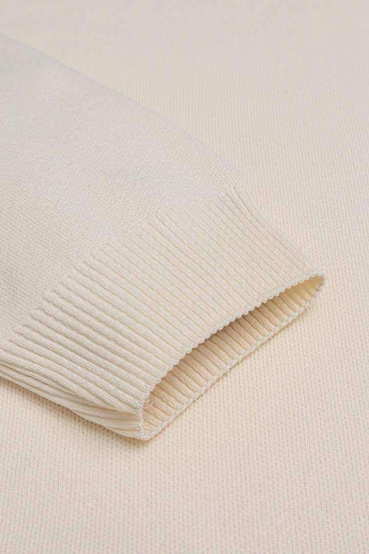 Massimo long sleeve Henley shirt in beige