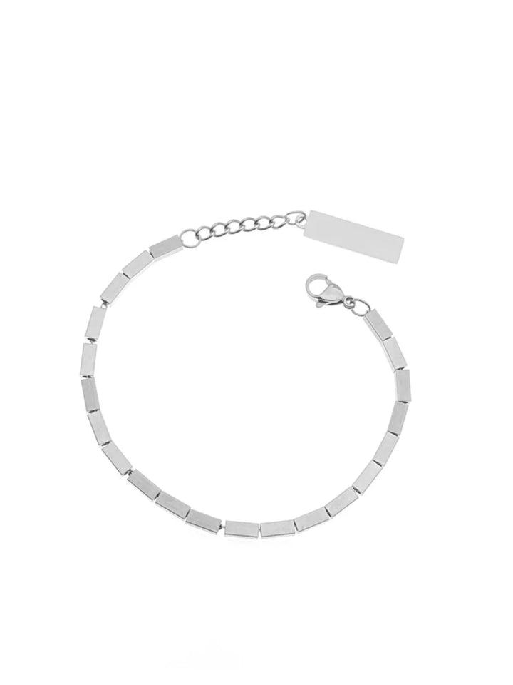 SIMPLE SQUARE BRACELET IN STAINLESS STEEL