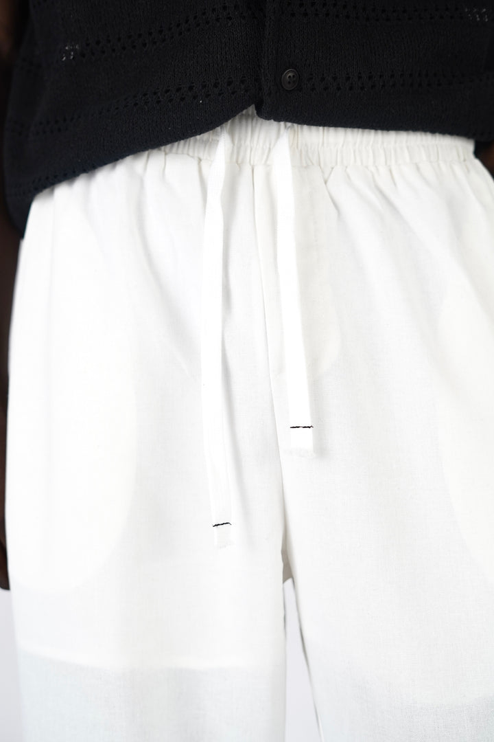 Garm Island Linen Hemp Pants in White