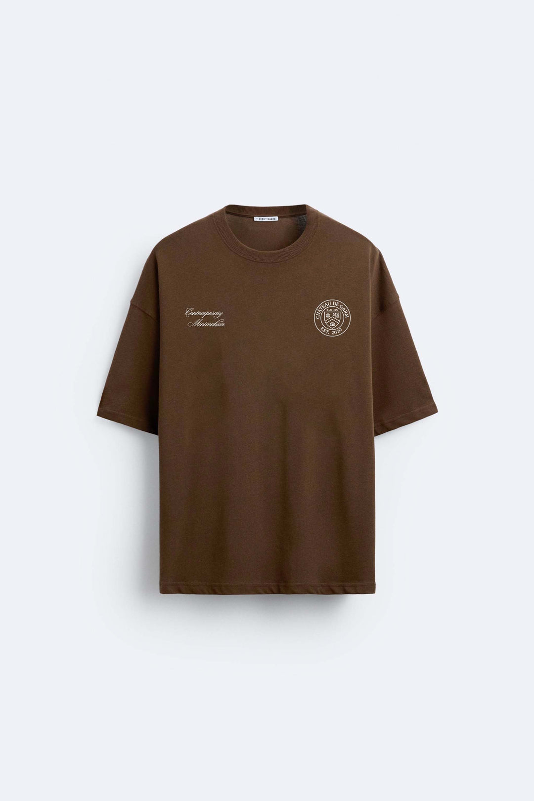 Garm Island Minimalist T-shirt in brown