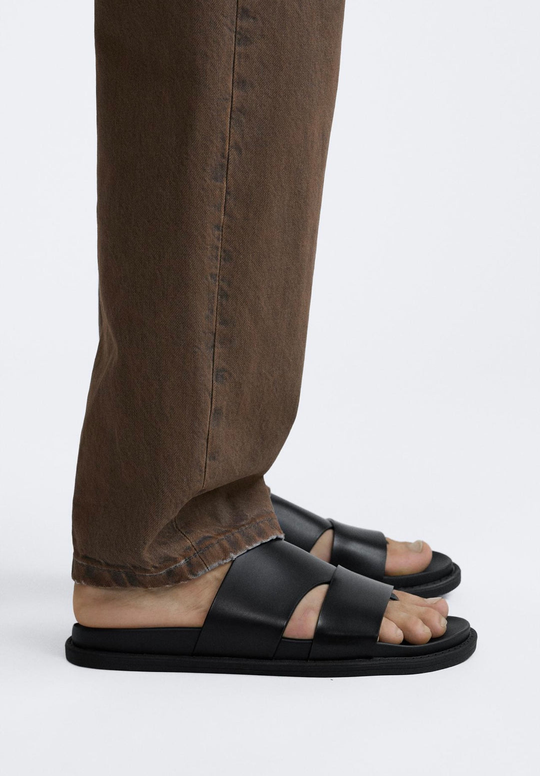 ZARA DOUBLE STRAP SANDAL SLIPPER