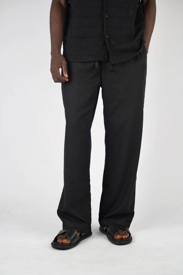 Garm Island Linen Hemp Pants in Black