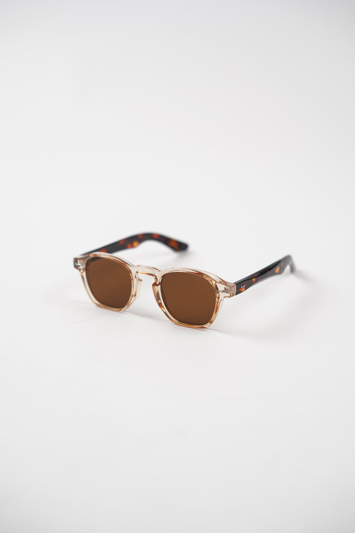Geometric Vintage Sun glasses with Clear Rim