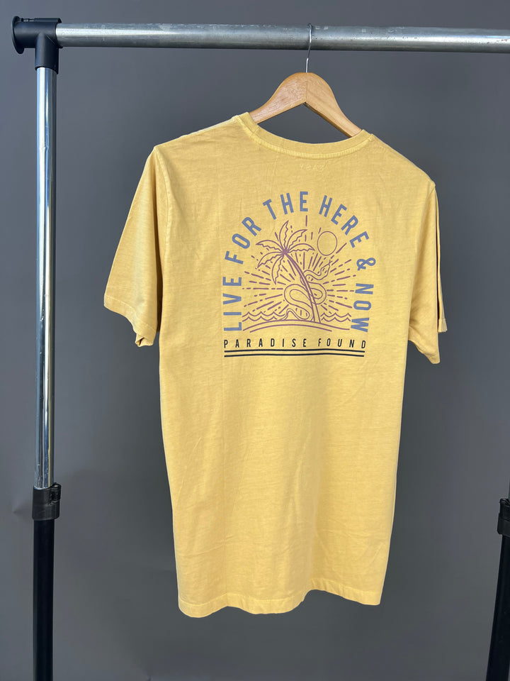 Easy paradise life t-shirt in yellow