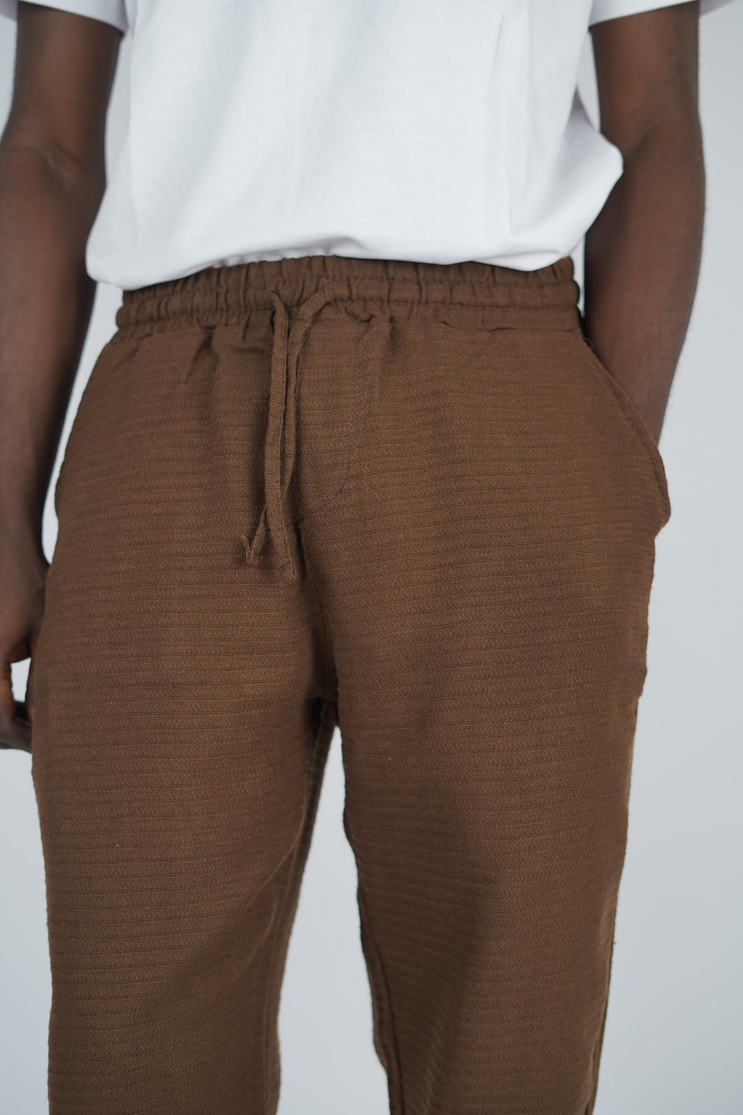 Willian waffle pant in brown