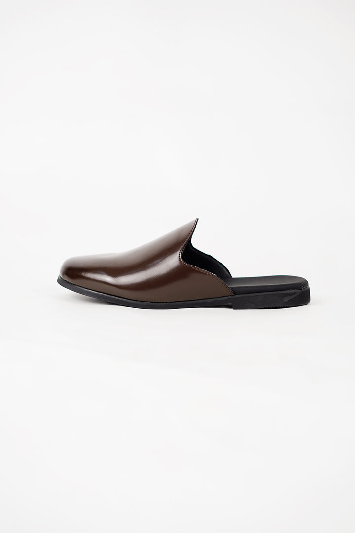 Garm Island Leather Mules in Brown