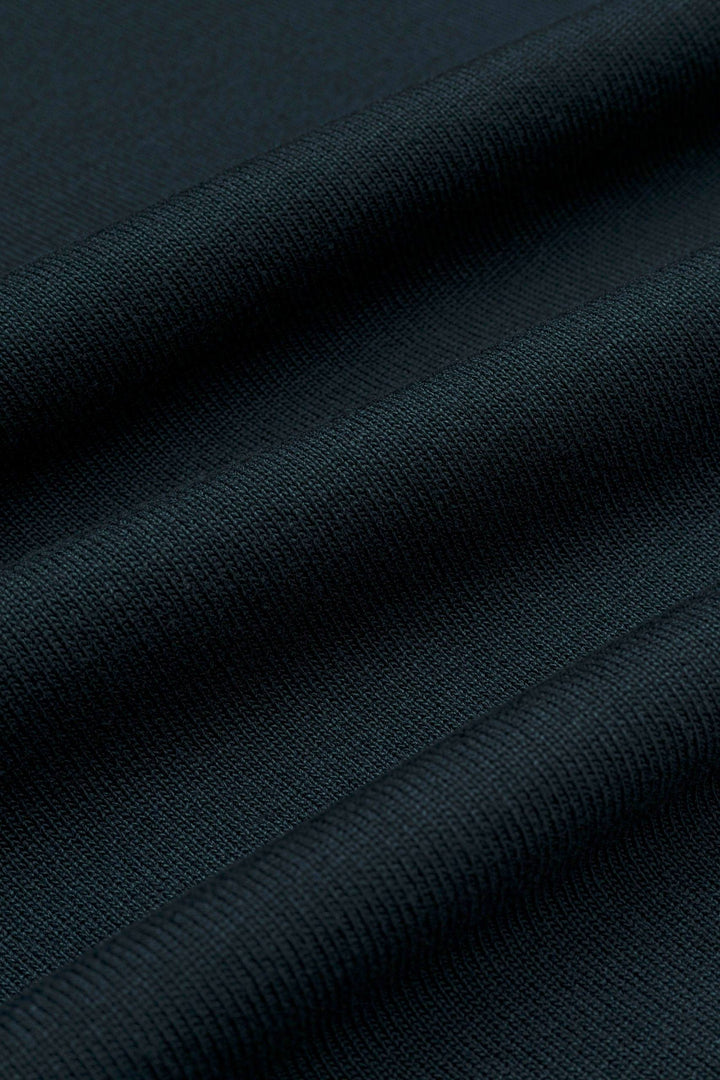 Massimo long sleeve knit polo shirt in green