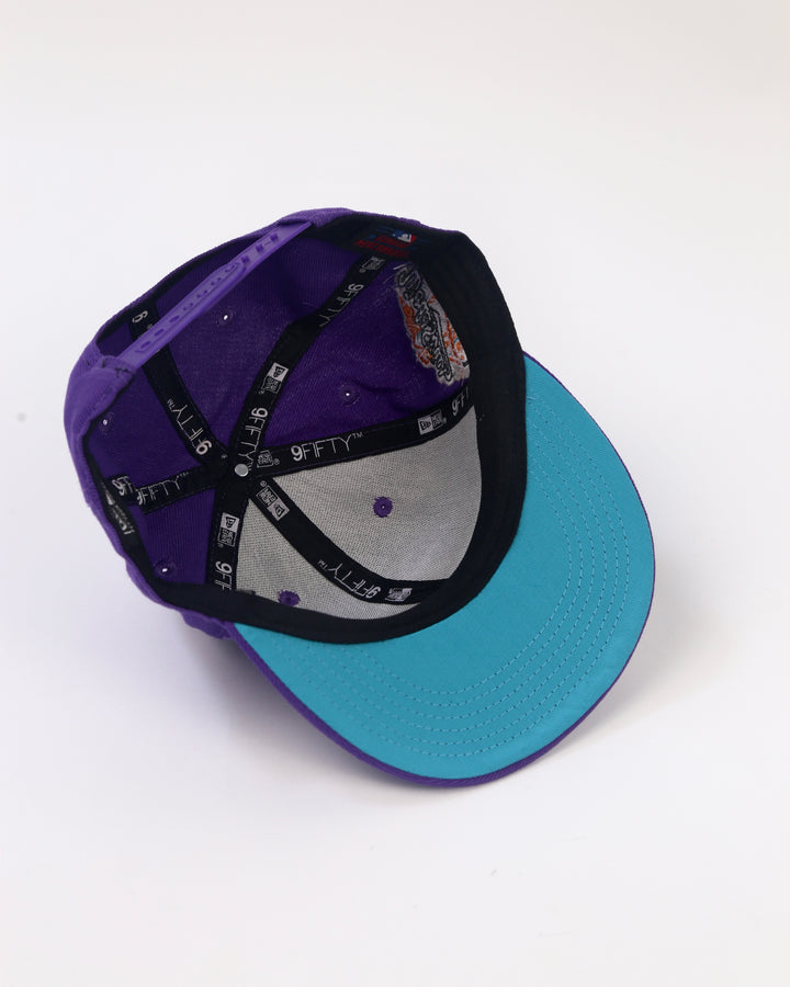 Oakland Athletics World Series Snapback in purple