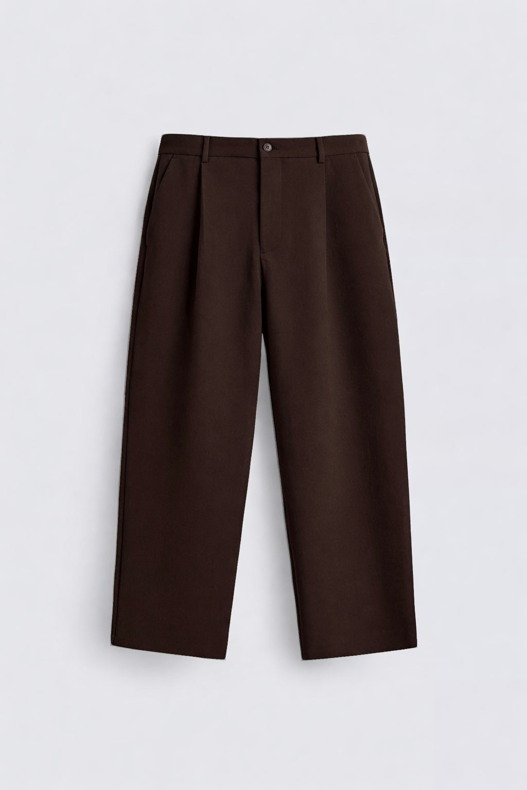 Snazzy smart wide leg pants in brown
