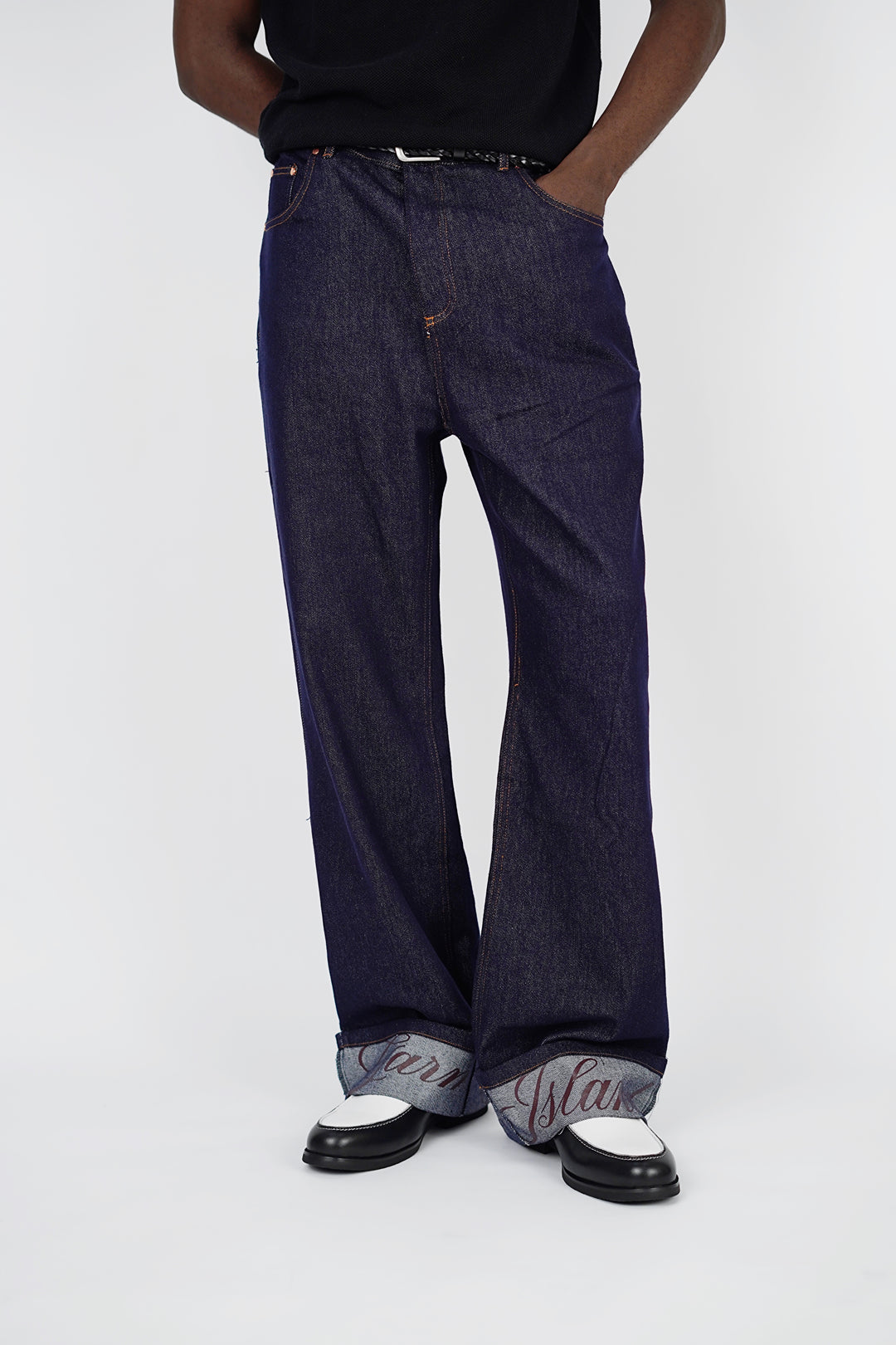 Garm Island Script Cuff Jeans