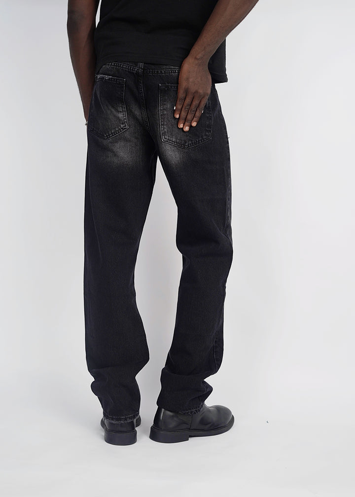Difransel loose fit jeans in washed black
