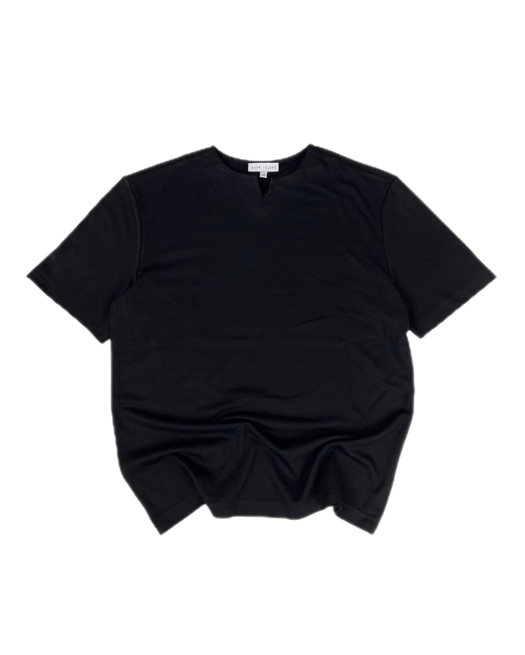 Garm Island NEW Notch neck t-shirt in black