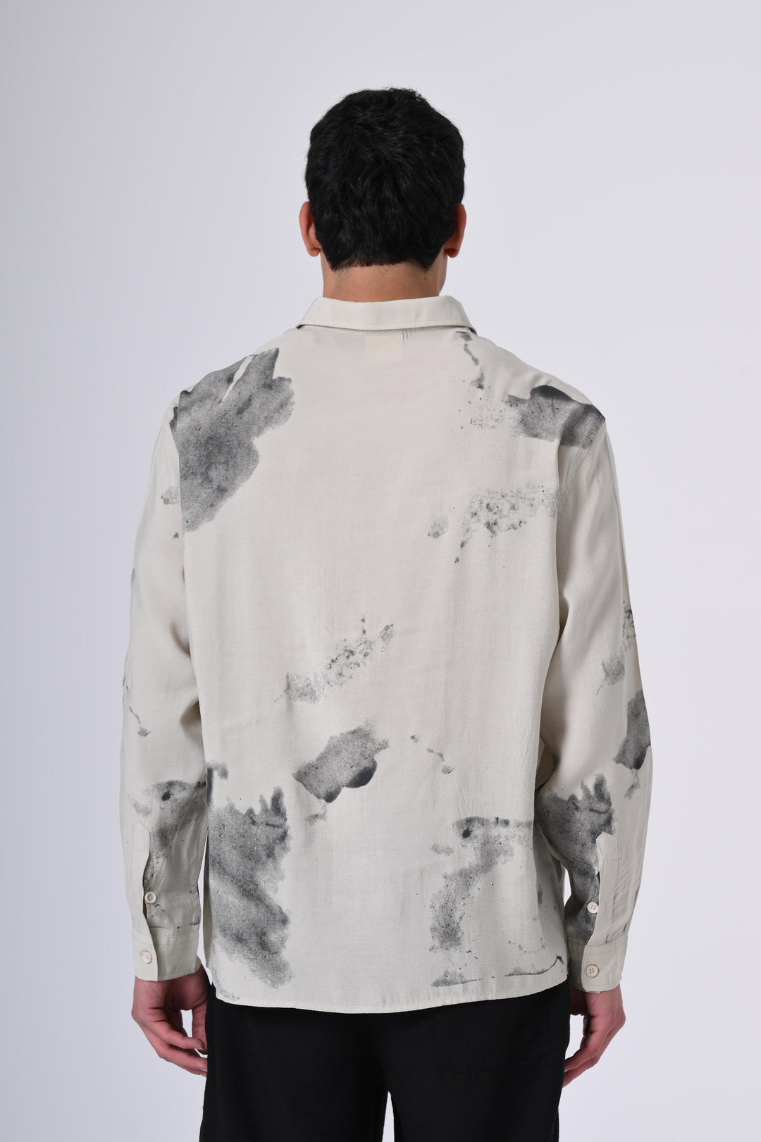 2512 All Over Loose Fit Shirt in Beige