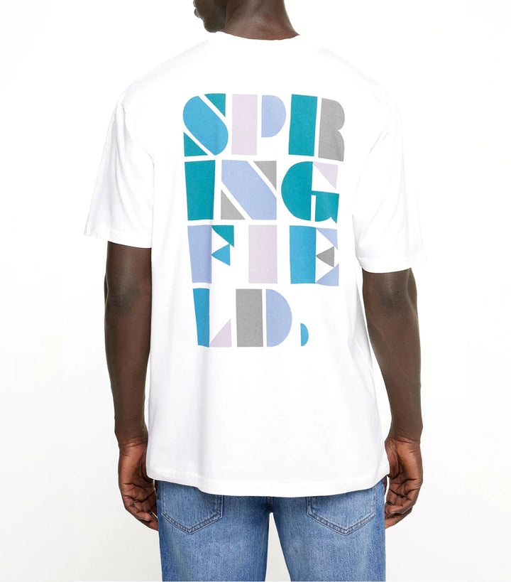 Springfield backprint text t-shirt