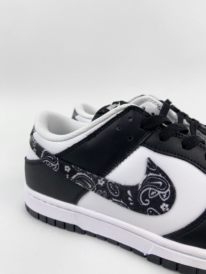 Nike Dunk Low Trainers with Flower detail in Black