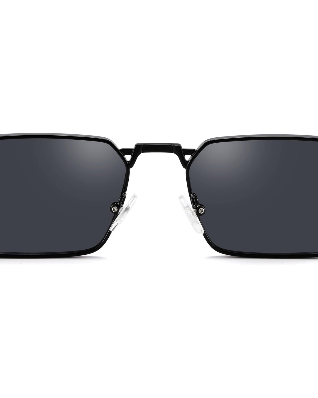 Full black rectangular rim sun glasses