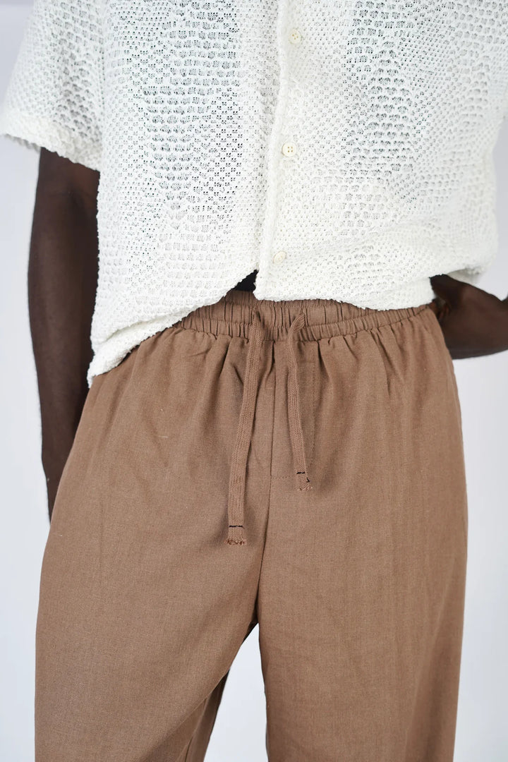 Garm Island Linen Hemp Short in Brown