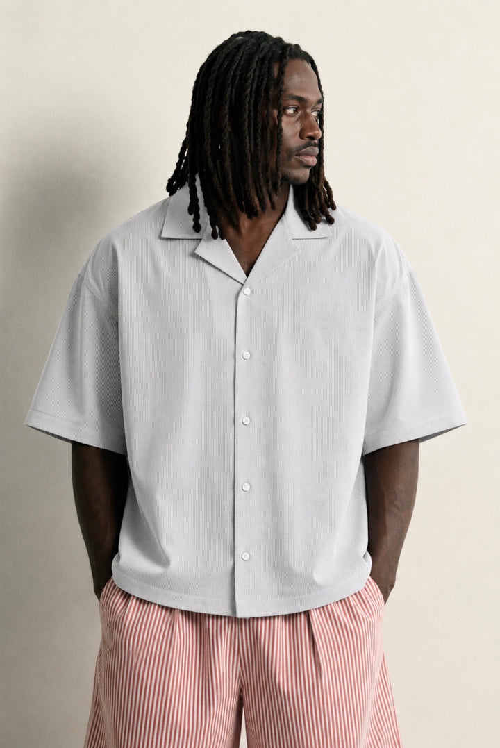 Maksim Not Shy Revere shirt in grey