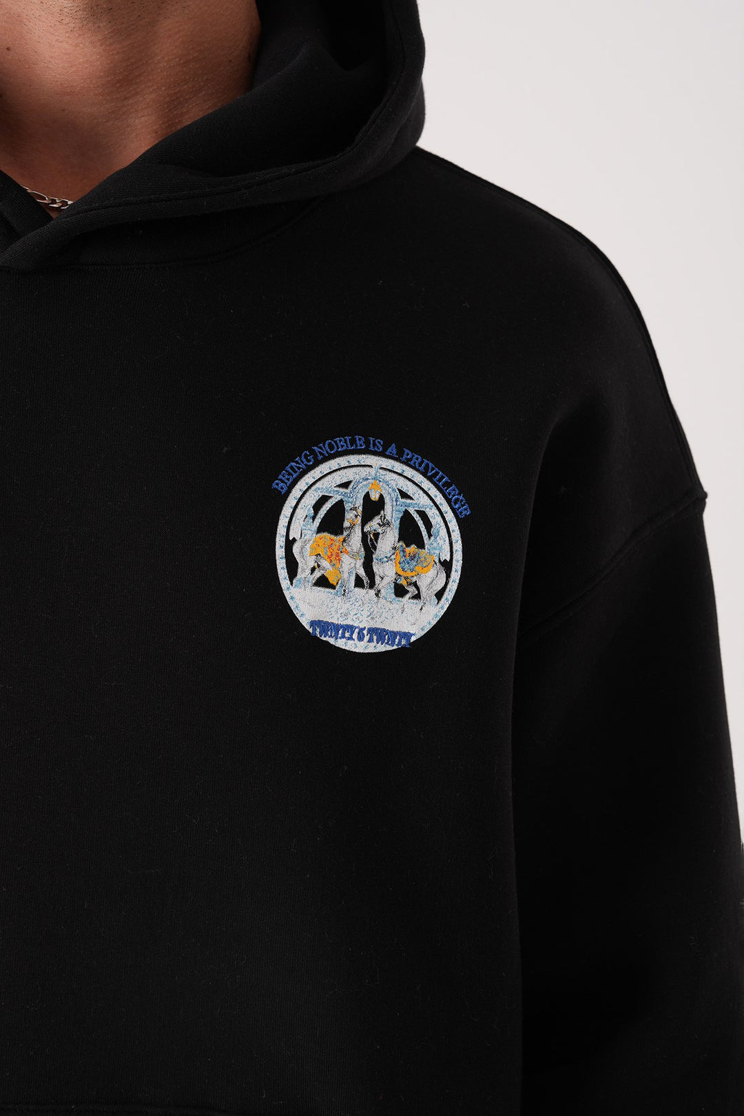2512 Herd Emblem Hoodie  in Black
