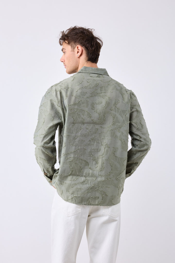 2512 Feather Longsleeve Shirt in Khaki