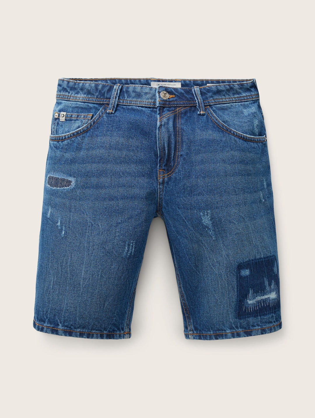 Tom Tailor Destroyed Denim Shorts with patch