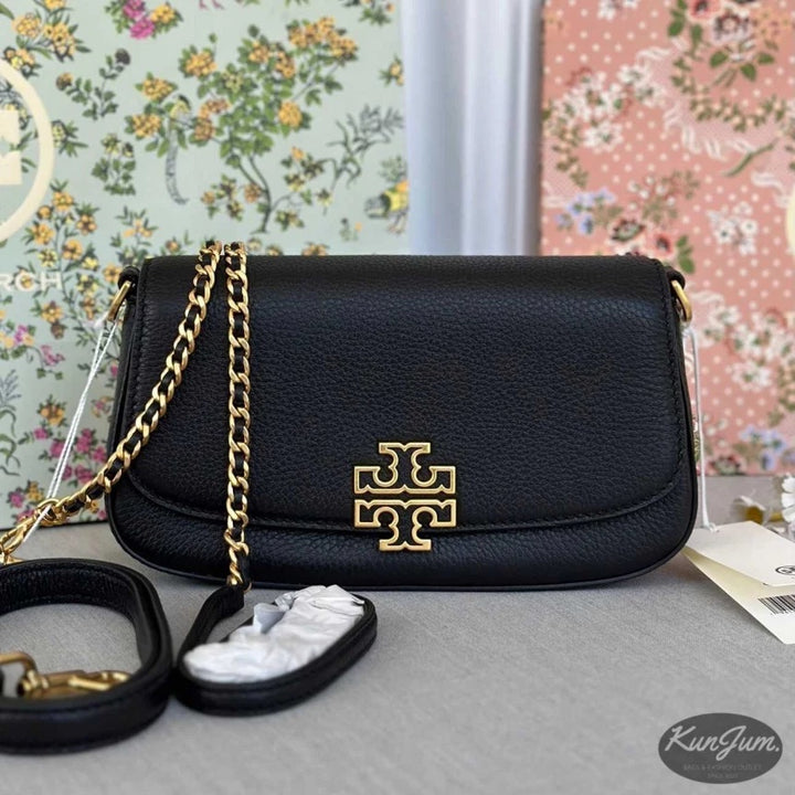 Eleanor convertible shoulder bag in black