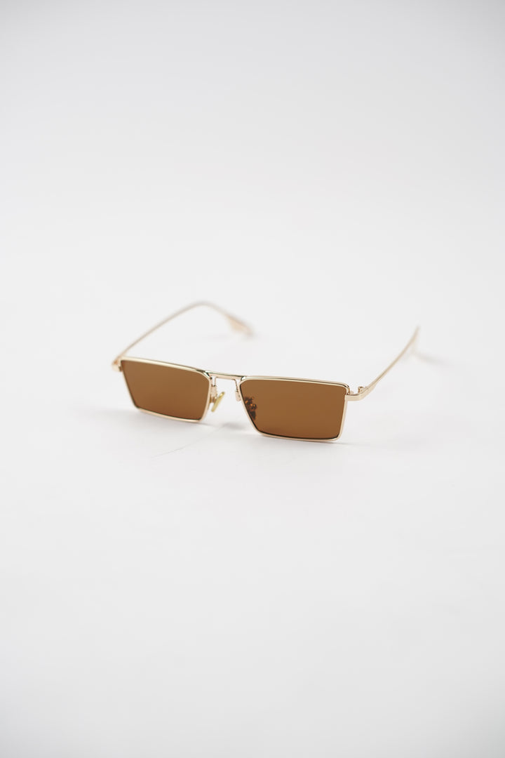Brown zombie Lens Slim Rectangular Aviator Sun glasses