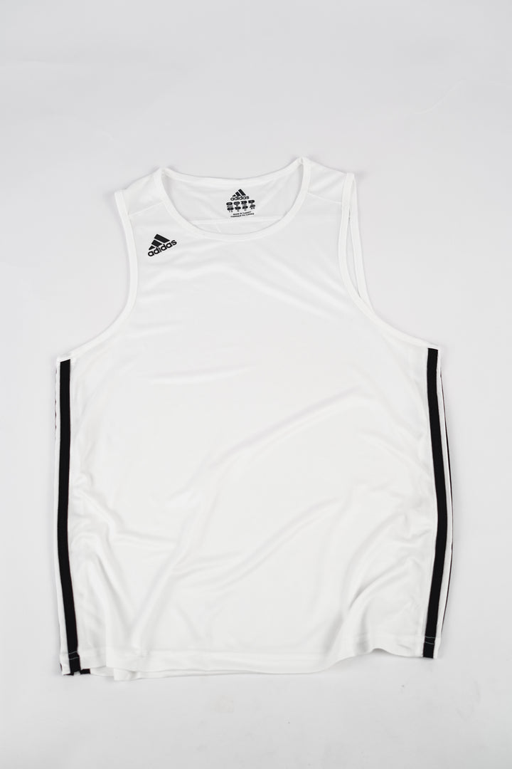 Adidas Armless Sports T-shirt in White