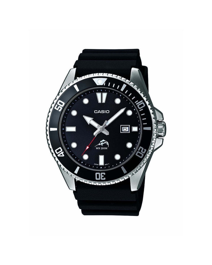 Casio Men's Black Dive-Style Sport Watch MDV106-1AV